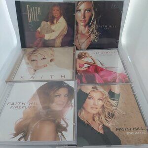Faith Hill Music Lot of 6 Audio CDs Cases in Good Condition